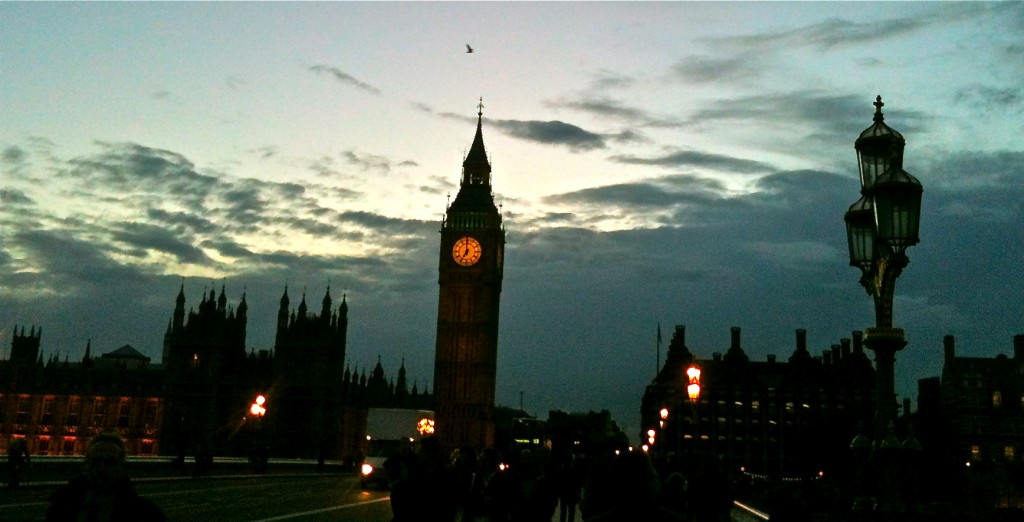 Big Ben at dusk