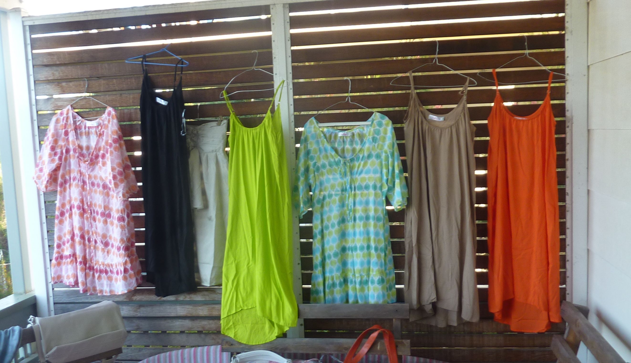 Summer dresses - patterned $90, Plain $80.