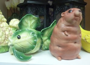 Cabbage fish and sweet potato guinea pig- both $15