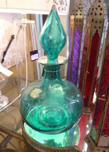 Aqua glass decanter - $49.95