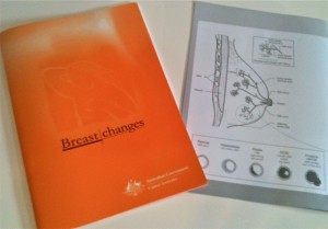 Breast Changes pamphlet issued by the Health Department